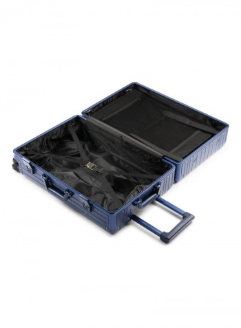 Ultra-Light Expandable 4 Spinner Wheels Hardside Luggage Trolley Blue