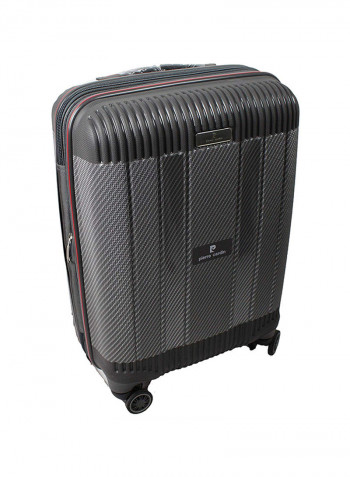 3-Piece Trolley Luggage Set Grey/Black