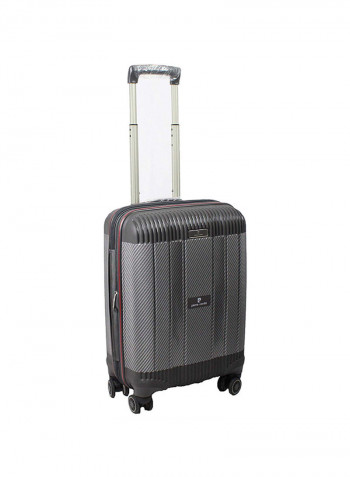 3-Piece Trolley Luggage Set Grey/Black