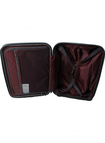 3-Piece Trolley Luggage Set Grey/Black