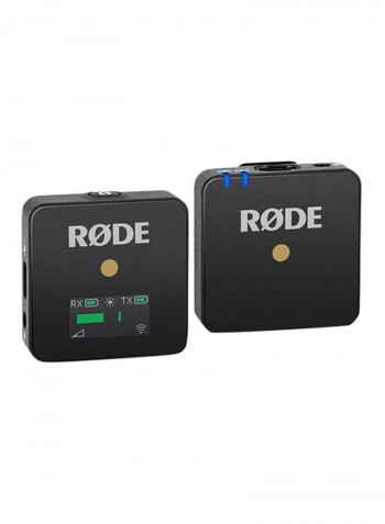 2-Piece Wireless Go Compact Microphone System Set Black