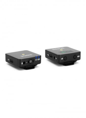 2-Piece Wireless Go Compact Microphone System Set Black