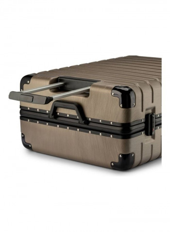 2-Piece Spinner Wheel Luggage Set Gold