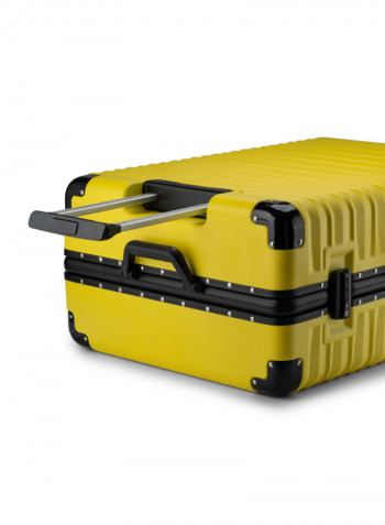 2-Piece Spinner Wheel Luggage Set Yellow