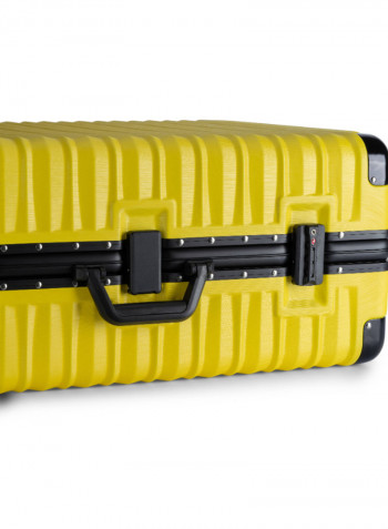 2-Piece Spinner Wheel Luggage Set Yellow