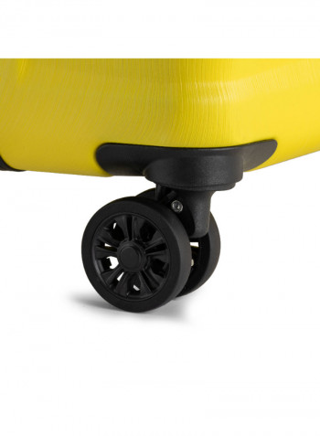2-Piece Spinner Wheel Luggage Set Yellow
