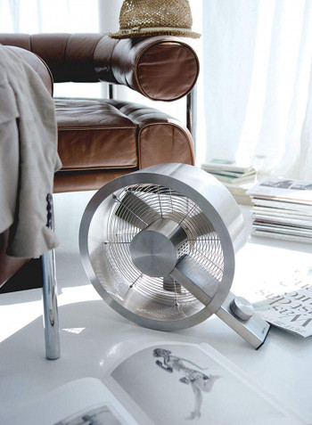 Q Full Stainless Steel Fan Q-002E Silver