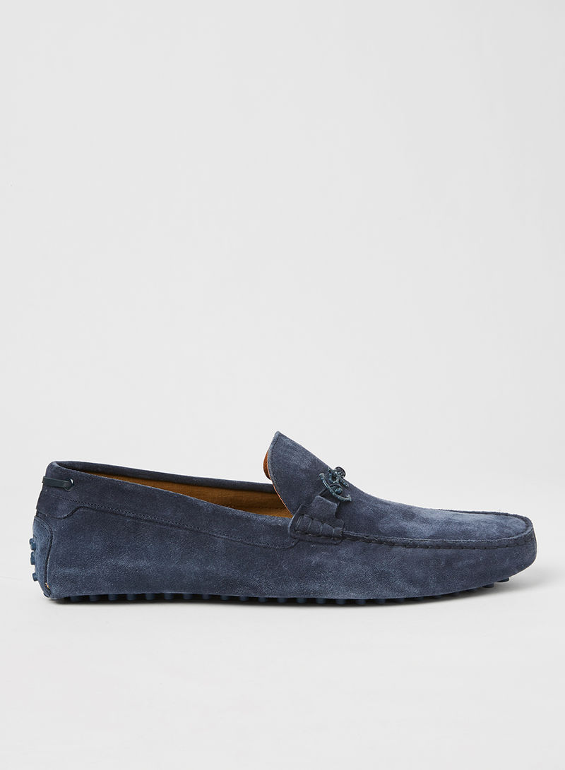 Guyaume Suede Loafers Navy