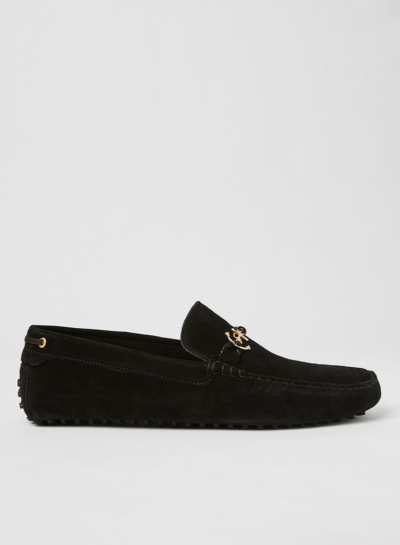 Guyaume Suede Loafers Black
