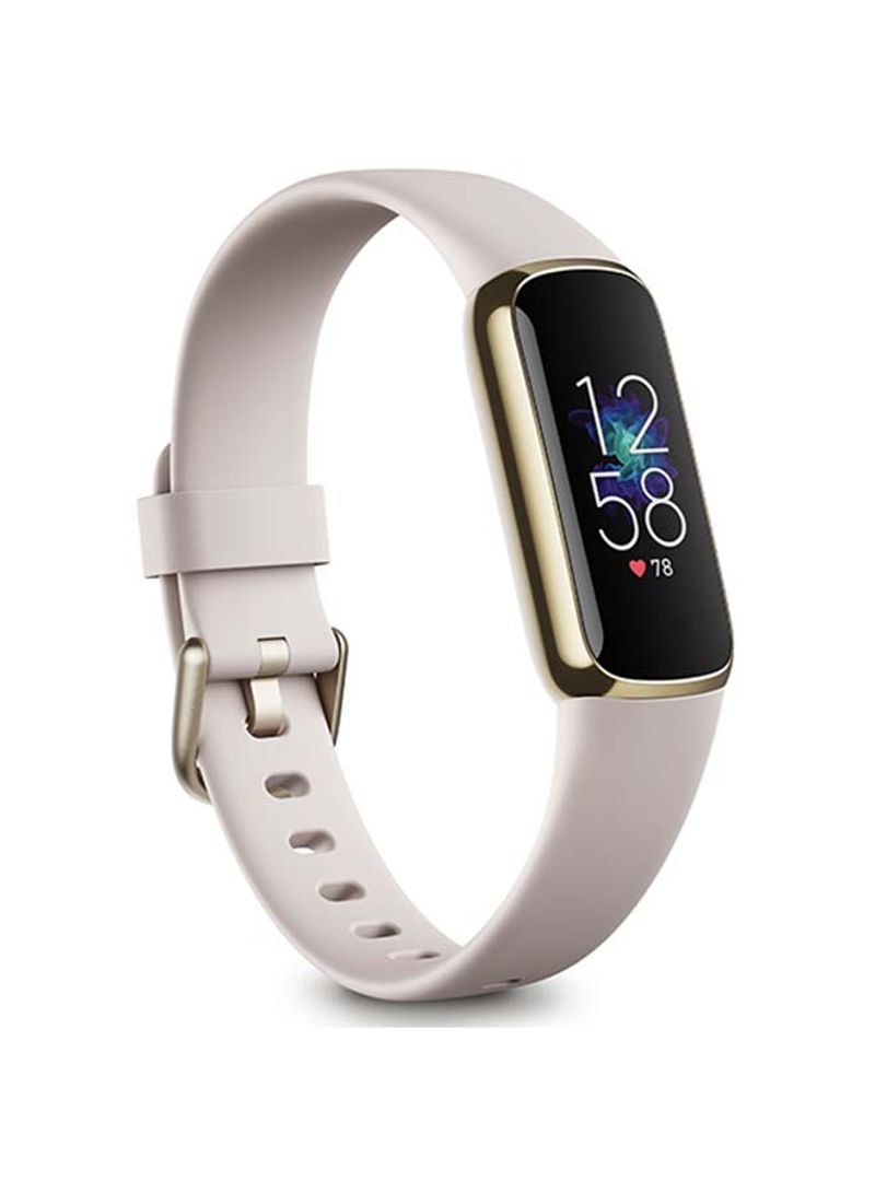 Luxe Fitness And Wellness Tracker Lunar White/Soft Gold