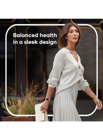 Luxe Fitness And Wellness Tracker Lunar White/Soft Gold