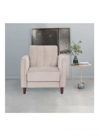 1-Seater Sofa Grey 84 x 87cm