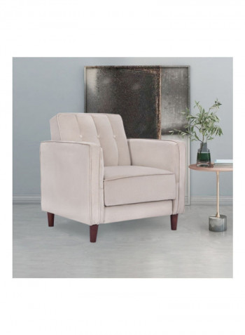 1-Seater Sofa Grey 84 x 87cm