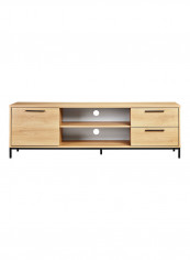 Rectangular Low Tv Unit For Up To 75 Inches Brown 180 x 55 x 39centimeter
