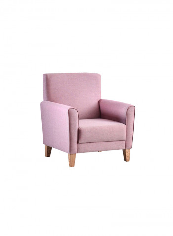 Moonlight 1-Seater Armchair With Cushion Pink 77x84cm