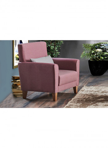 Moonlight 1-Seater Armchair With Cushion Pink 77x84cm