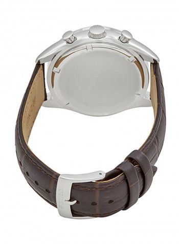 Men's Leather Chronograph Watch SSB293P1