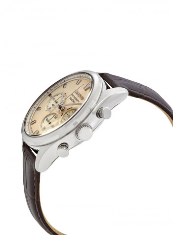 Men's Leather Chronograph Watch SSB293P1