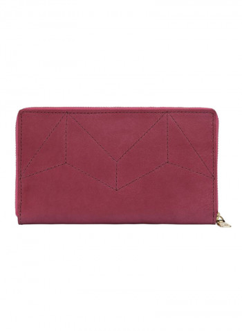 Ascot Leather Wallet For Women قرمزي