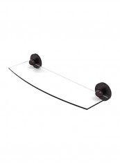 Prestige Skyline Collection Wall Mounted Glass Shelf Brown/Clear 18inch