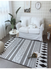 Geometric Print Living Room Floor Mat Multicolour 150(W)x190(L)centimeter