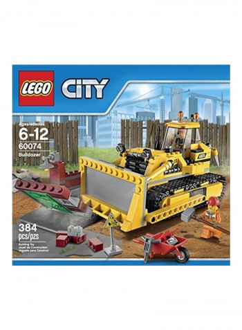 384-Piece City Demolition Bulldozer Building Toy