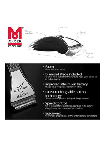 Chrom 2 Style Hair Clipper Black/Grey