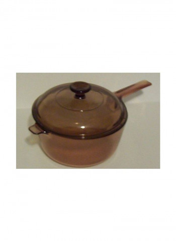 Covered Saucepan With Lid Brown 2.5L