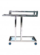 Silverstar Serving Trolley Silver 79x76x45centimeter