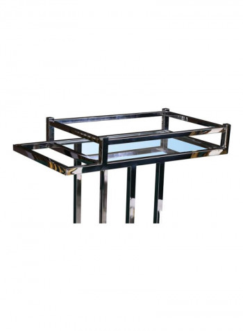 Silverstar Serving Trolley Silver 79x76x45centimeter