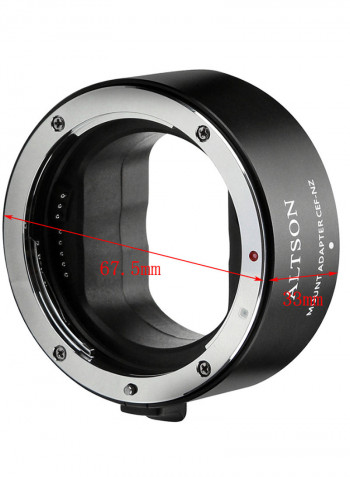 CEF-NZ Lens Mount Adapter Ring Black