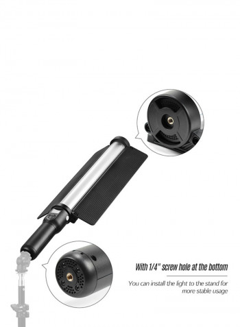 Handheld LED Photography Light Stick Black/White