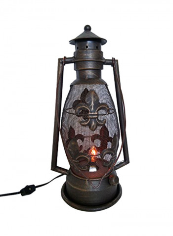 Electric Metal Lantern Bronze
