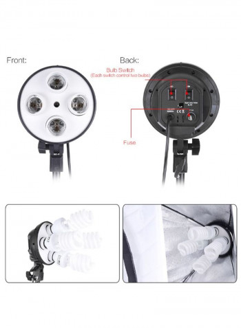 Studio Photo Video Lighting Kit Multicolour