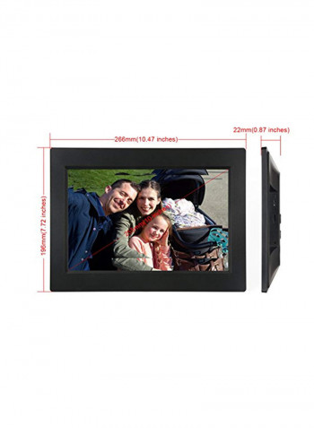 Wi-Fi Digital Photo Frame With Touch Screen 10inch Black