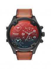 Men's Leather Analog Wrist Watch DZ7417