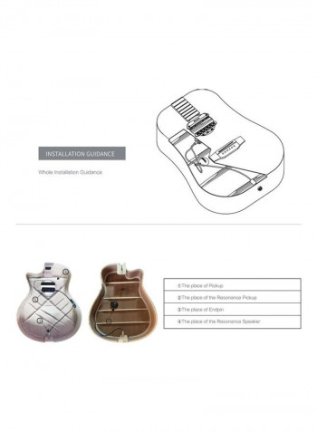 R2 Acoustic Guitar Resonance Pickup with Magnetic Volume
