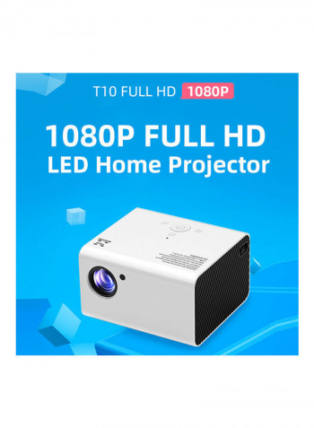 T10 Full HD LED Home Projector PAS0760US-1 White/Black