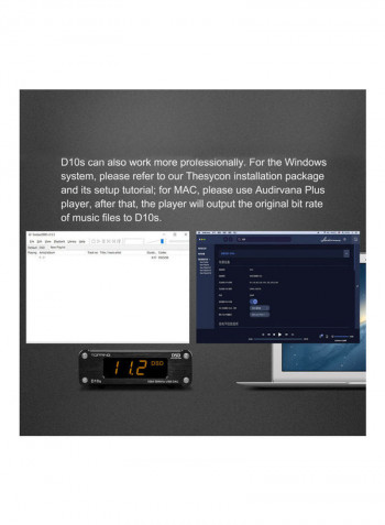 D10S Mini Audio HiFi Digital USB Decoder Black