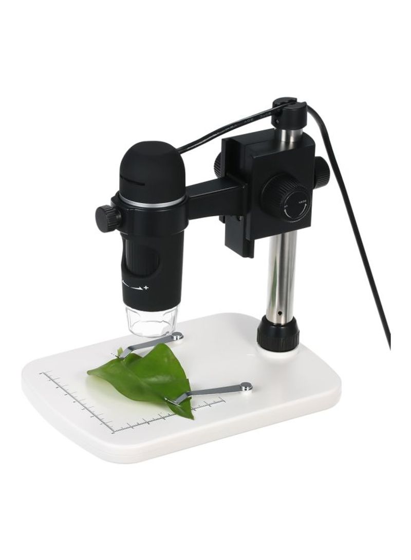 USB Digital Microscope With Stand Magnifier Black/White