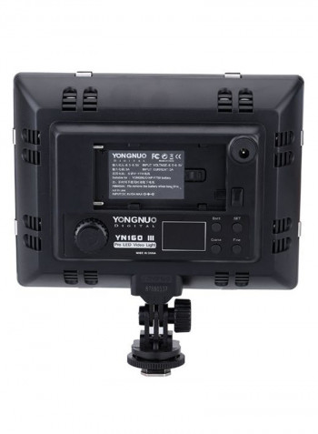 YN-160 III Adjustable Wireless Video Photography Light Black/Silver