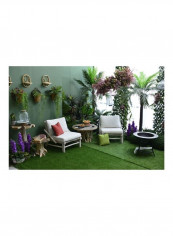 2-Piece Opuntia Garden Chair with Cushion Multicolour