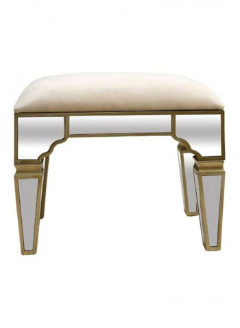 Dresser Stool Silver/Green/White 57 x 40 x 50centimeter
