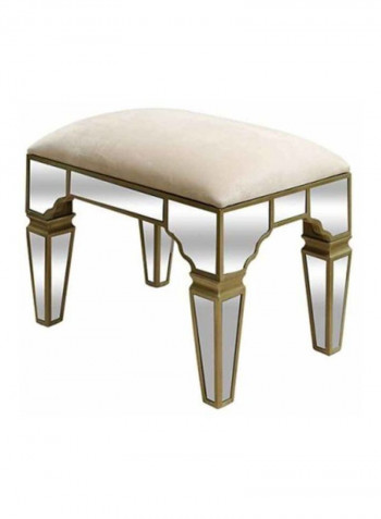 Dresser Stool Silver/Green/White 57 x 40 x 50centimeter