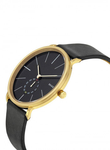 Men's Water Resistant Leather Analog Watch SKW6217