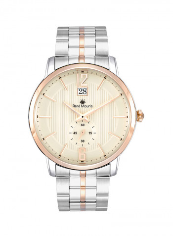 Men's Executive Stainless Steel Analog Quartz Wrist Watch R4-80102RM4