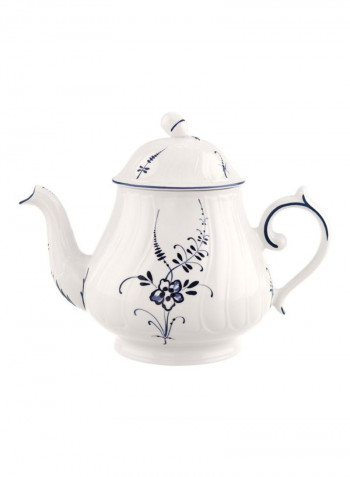 Old Luxembourg Teapot White/Blue 230x145x177millimeter