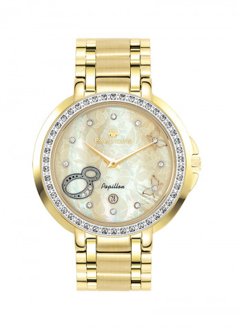 Women's Papillon Stainless Steel Analog Quartz Wrist Watch R4-50111RM6