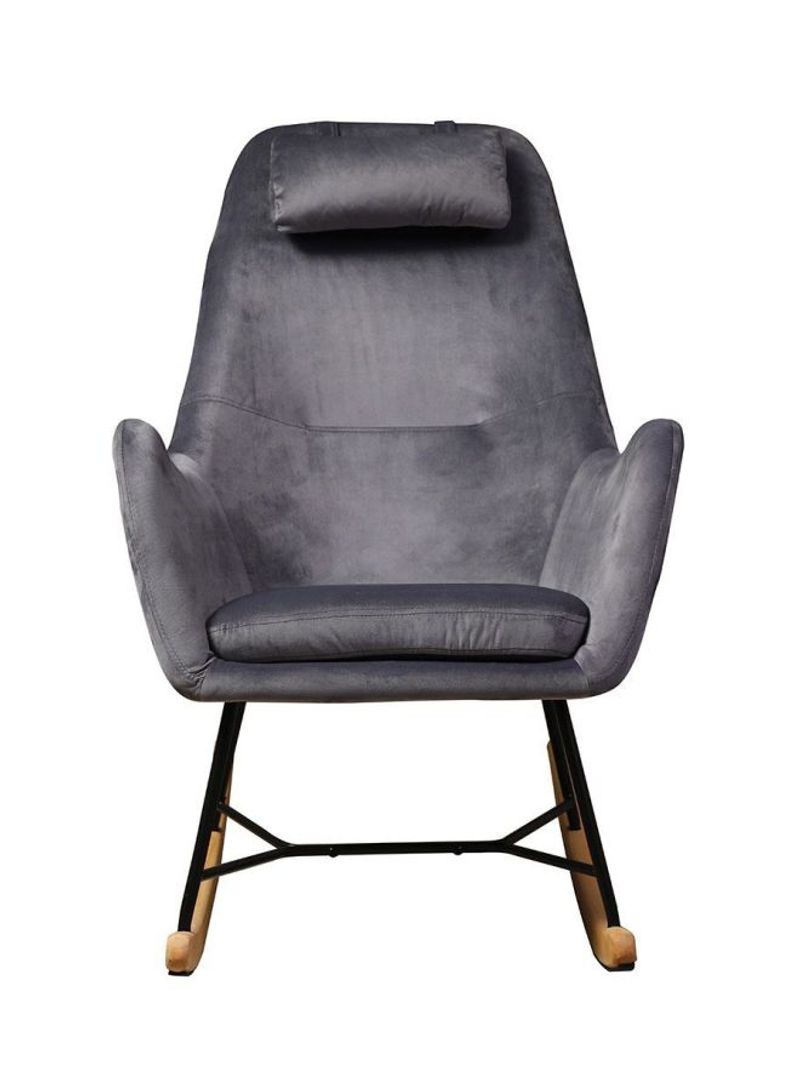 Henley Rocking Chair Grey/Brown/Black 68x100x94centimeter