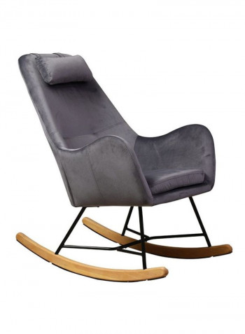 Henley Rocking Chair Grey/Brown/Black 68x100x94centimeter